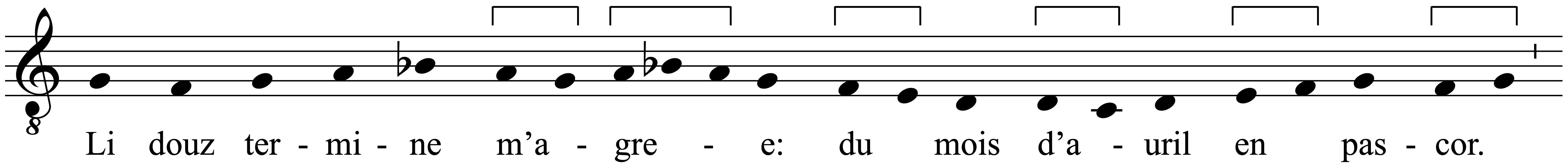 Work musical notation